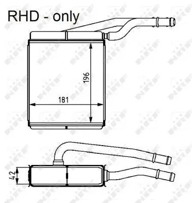 NRF 54226 - Wärmetauscher, Innenraumheizung Neu Im Sortiment