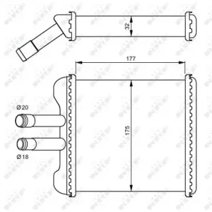NRF 54237 - Wärmetauscher, Innenraumheizung - EASY FIT Bestseller