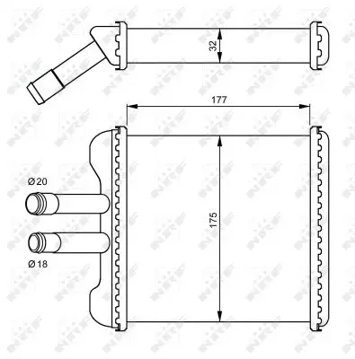 NRF 54237 - Wärmetauscher, Innenraumheizung - EASY FIT Bestseller