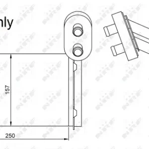 Sonderangebot NRF 54253 - Wärmetauscher, Innenraumheizung