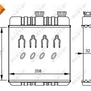 Preisknaller NRF 54279 - Wärmetauscher, Innenraumheizung - EASY FIT