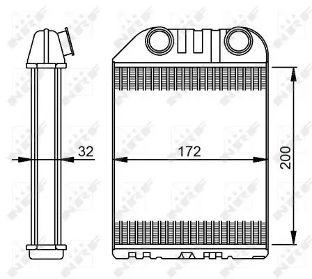 NRF 54287 - Wärmetauscher, Innenraumheizung - EASY FIT Top-Seller