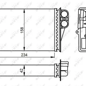 NRF 54304 - Wärmetauscher, Innenraumheizung - EASY FIT Billig