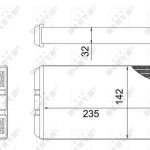 NRF 54312 - Wärmetauscher, Innenraumheizung - EASY FIT Neue Kollektion