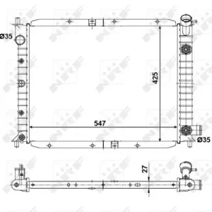Abverkauf NRF 56028 - Kühler, Motorkühlung - EASY FIT
