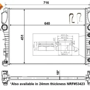 NRF 56076 - Kühler, Motorkühlung - EASY FIT Meistverkauft