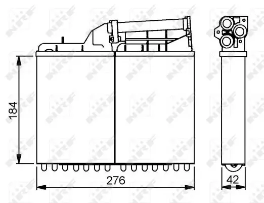 NRF 58053 - Wärmetauscher, Innenraumheizung - EASY FIT Preisreduziert