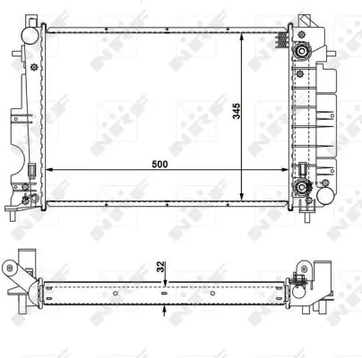 NRF 58109 - Kühler, Motorkühlung - EASY FIT Neue Kollektion