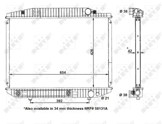 NRF 58131 - Kühler, Motorkühlung - EASY FIT Angebot