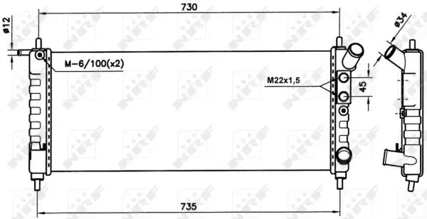 Saisonangebot NRF 58154 - Kühler, Motorkühlung