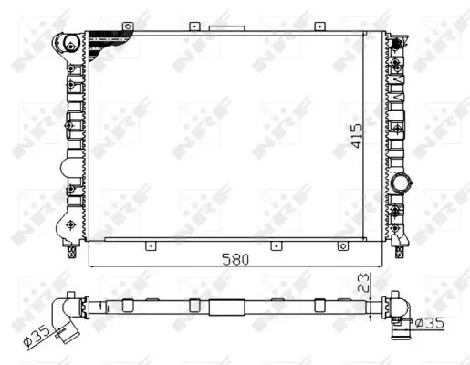 NRF 58202A - Kühler, Motorkühlung - Economy Class Billig