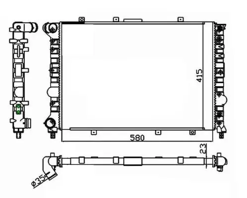 NRF 58215 - Kühler, Motorkühlung Schnäppchen