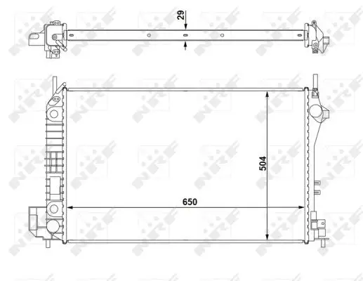Wochenendangebot NRF 58294 - Kühler, Motorkühlung - EASY FIT