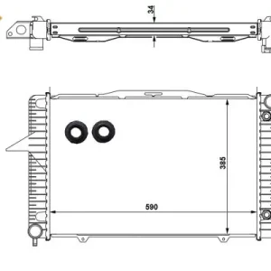 Letzte Chance NRF 58343 - Kühler, Motorkühlung - EASY FIT