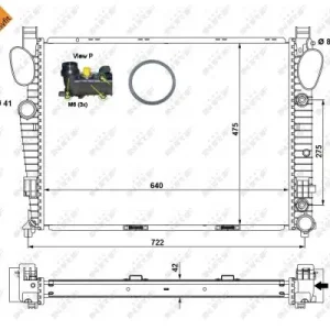 NRF 58366 - Kühler, Motorkühlung - EASY FIT Abverkauf