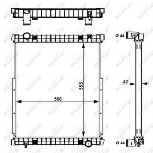 NRF 58377 - Kühler, Motorkühlung Knallerangebot