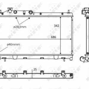 Schneller Versand NRF 58385 - Kühler, Motorkühlung