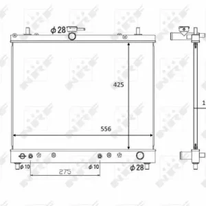 Begrenztes Angebot NRF 58446 - Kühler, Motorkühlung