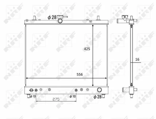 Begrenztes Angebot NRF 58446 - Kühler, Motorkühlung