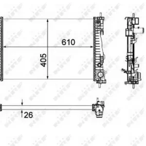 Expressversand NRF 58492 - Kühler, Motorkühlung