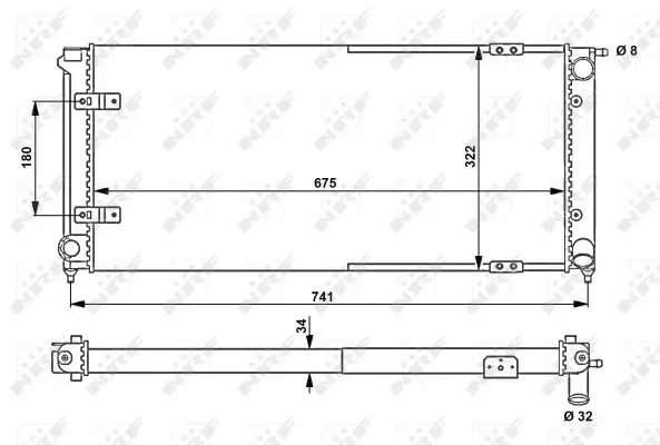 NRF 58712 - Kühler, Motorkühlung Sofort Bestellen