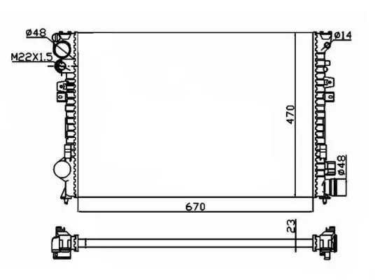 NRF 58958A - Kühler, Motorkühlung - Economy Class Sichere Zahlung