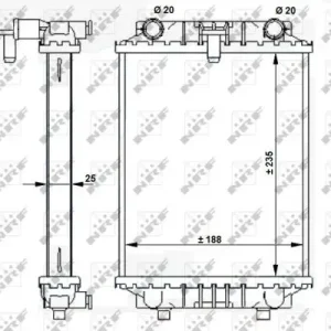 Top-Seller NRF 59183 - Kühler, Motorkühlung