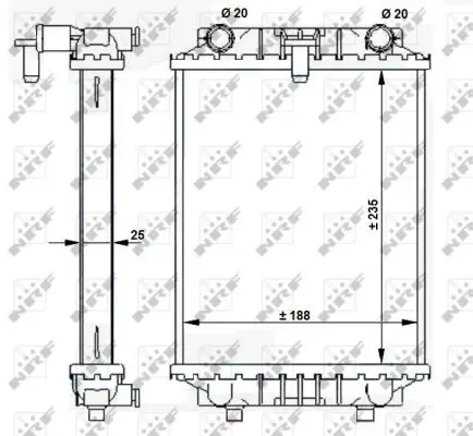 Top-Seller NRF 59183 - Kühler, Motorkühlung