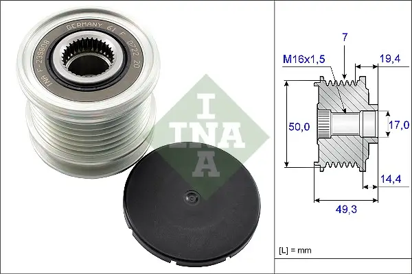 INA 535 0140 10 - Generatorfreilauf Heißes Angebot