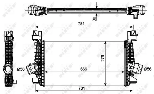 Letzte Chance NRF 30270 - Ladeluftkühler