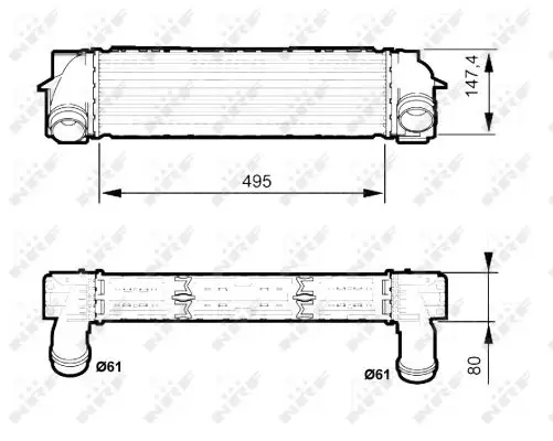 Preisknaller NRF 30524 - Ladeluftkühler