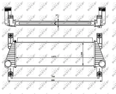 NRF 30918 - Ladeluftkühler Markenprodukt