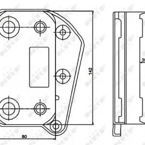 Markenprodukt NRF 31183 - Ölkühler, Motoröl - EASY FIT