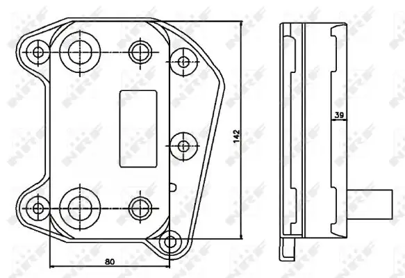 Markenprodukt NRF 31183 - Ölkühler, Motoröl - EASY FIT