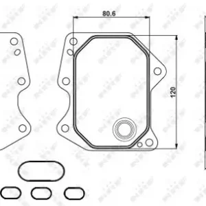 Abverkauf NRF 31212 - Ölkühler, Motoröl - EASY FIT