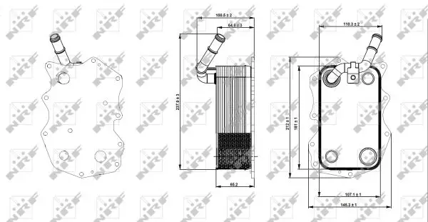 Billig NRF 31271 - Ölkühler, Motoröl