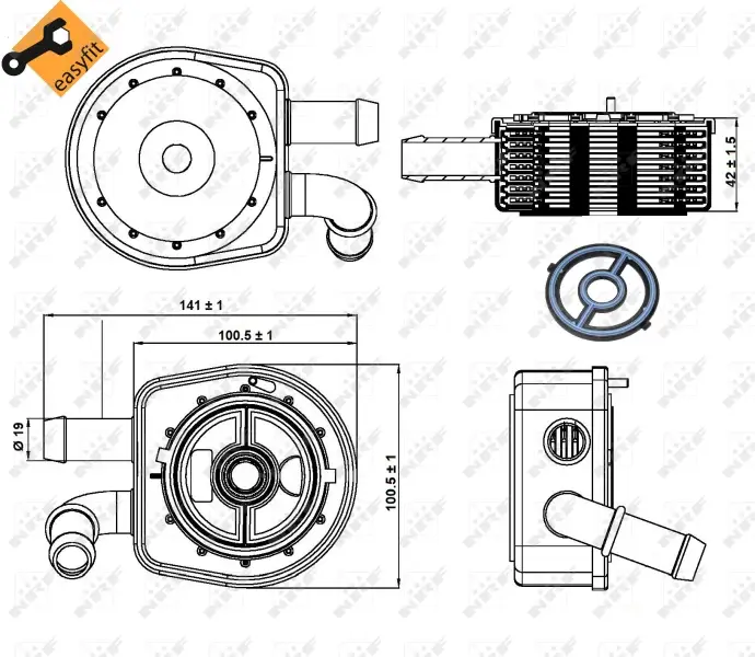 NRF 31297 - Ölkühler, Motoröl - EASY FIT Jetzt Bestellen