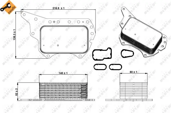 NRF 31337 - Ölkühler, Motoröl - EASY FIT Top-Angebot