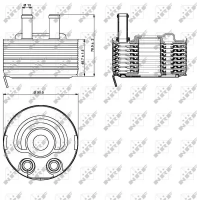 NRF 31353 - Ölkühler, Motoröl Preisknaller