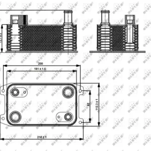 Billig NRF 31363 - Ölkühler, Automatikgetriebe