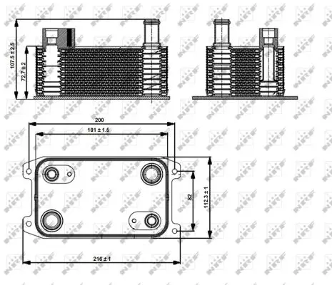 Billig NRF 31363 - Ölkühler, Automatikgetriebe