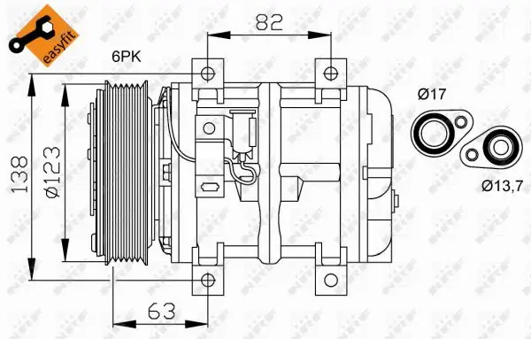 Bestpreis NRF 32112G - Kompressor, Klimaanlage - GENUINE