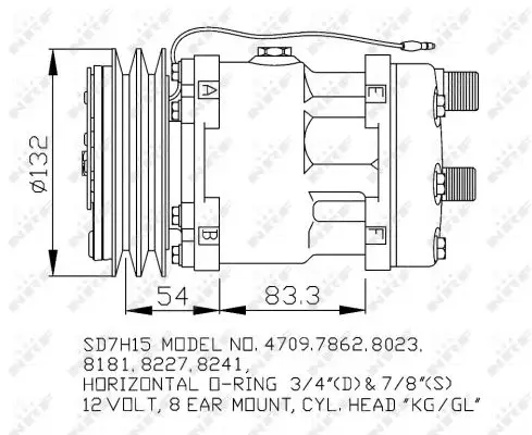 Heißes Angebot NRF 32131 - Kompressor, Klimaanlage