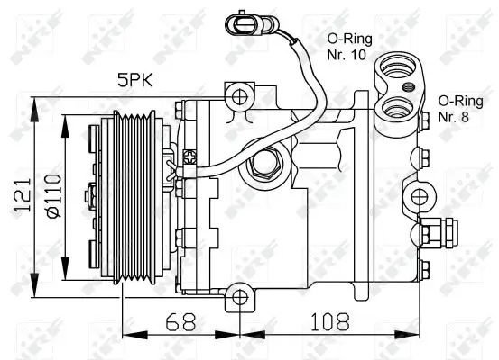 NRF 32197 - Kompressor, Klimaanlage - EASY FIT Markenware