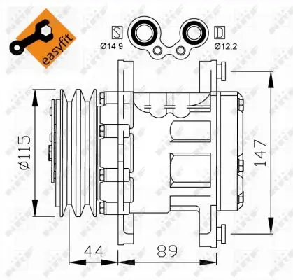 NRF 32207 - Kompressor, Klimaanlage - EASY FIT Heißes Angebot