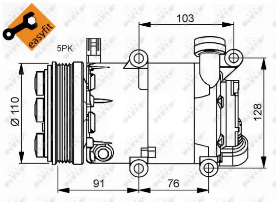 Letzte Chance NRF 32415 - Kompressor, Klimaanlage - EASY FIT
