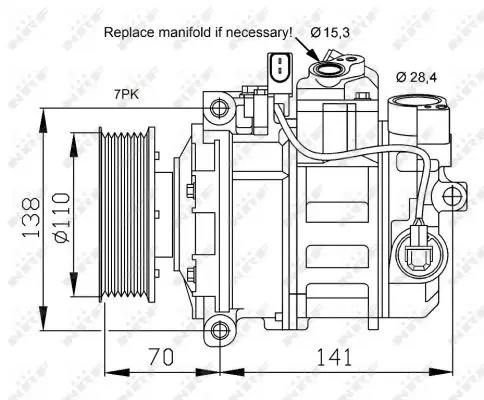 Abverkauf NRF 32613 - Kompressor, Klimaanlage - EASY FIT