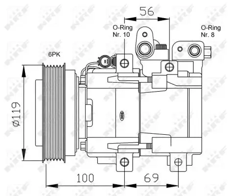NRF 32755G - Kompressor, Klimaanlage - GENUINE Expressversand