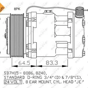 Neu Im Sortiment NRF 32770 - Kompressor, Klimaanlage - EASY FIT