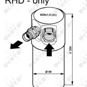 Sichere Zahlung NRF 33082 - Trockner, Klimaanlage - EASY FIT